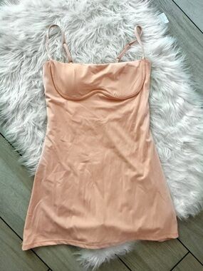 NanaMacs Peach Shorts Lined Active Dress